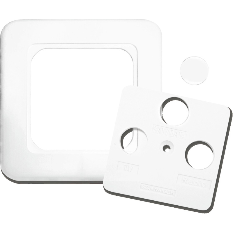 Schwaiger Sada krycího rámečku pro satelitní a anténní zásuvky