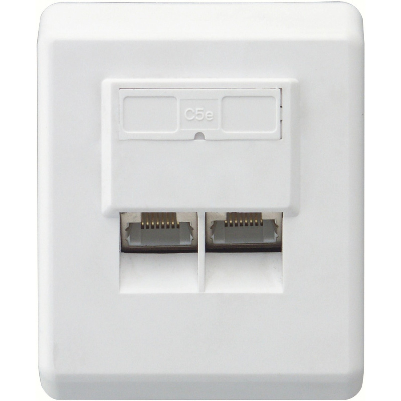 Schwaiger Síťová přípojná krabice CAT 6 UAE na omítku bílá
