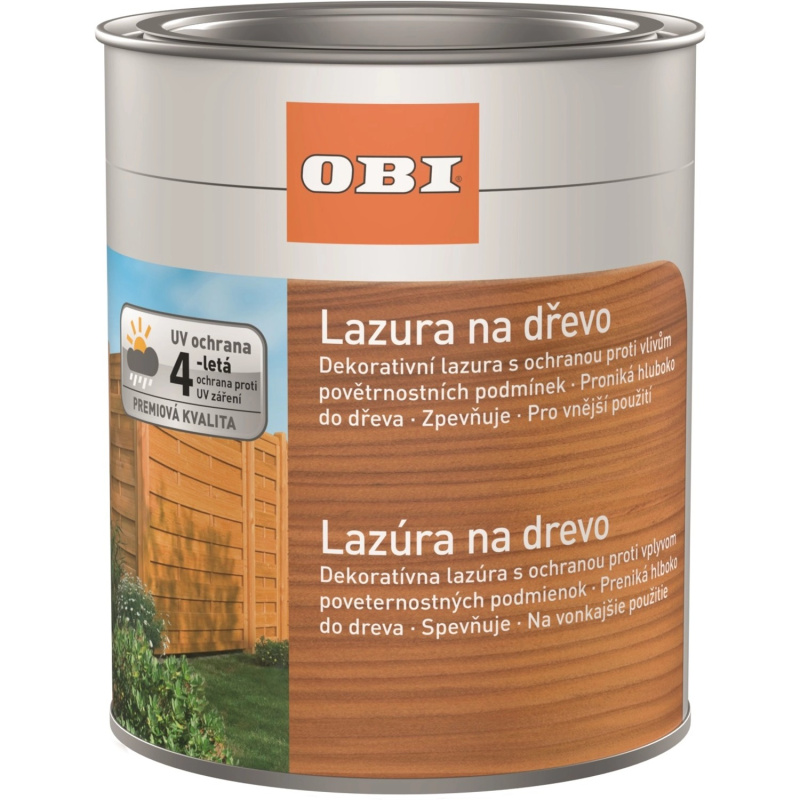 OBI Lazura na dřevo transparentní 750 ml