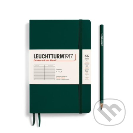 Leuchtturm1917 Zápisník Forest Green Softcover B6+ linkovaný