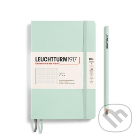 Leuchtturm1917 Zápisník Mint Green Softcover B6+ tečkovaný