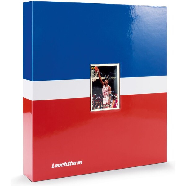 LEUCHTTURM Album na sportovní karty - PRO SPORT velké Modrá/červená