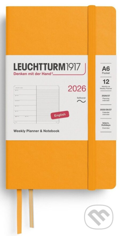 Weekly Planner & Notebook 2026 Pocket (A6) Rising Sun