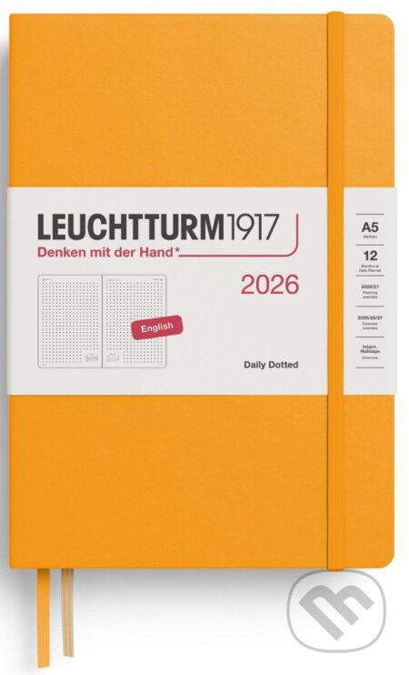 Daily Planner 2026 Medium (A5) Rising Sun - tečkovaný