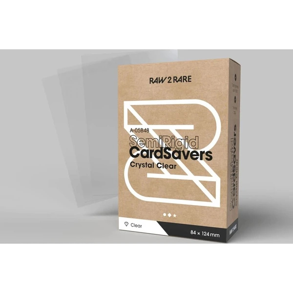 Raw2Rare Semi Rigid Card Saver ochranný obal na karty, 48 ks čirý