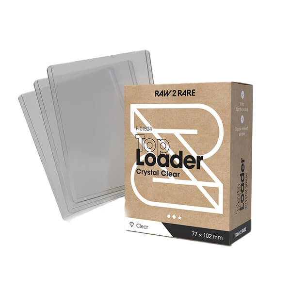 Raw2Rare Toploaders ochranný obal na karty, 24 ks čirý