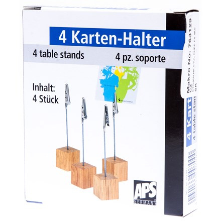 APS Stojan na stůl Cube dřevo 4 ks