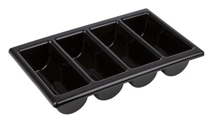APS Box na příbor GN1/1 4-dílný černý 1 ks
