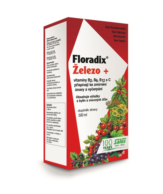 SALUS Floradix železo+ sirup 500 ml