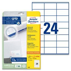 Univerzální etikety Avery Zweckform - 70 x 36 mm, 600 etiket