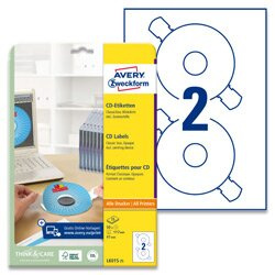 Avery Zweckform - CD/DVD etikety - 50 ks, průměr 117 mm