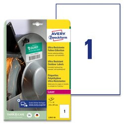 Avery Zweckform Ultra odolné etikety, 210 x 297 mm, 10 ks