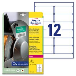 Avery Zweckform - ultra odolné etikety - 99,1 × 42,3 mm, 120 etiket
