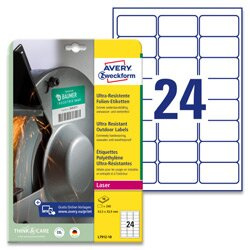Avery Zweckform Ultra odolné etikety, 63,5 x 33,9 mm, 240 ks