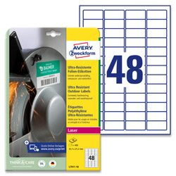 Avery Zweckform - ultra odolné etikety - 45,7 × 21,2 mm, 480 etiket