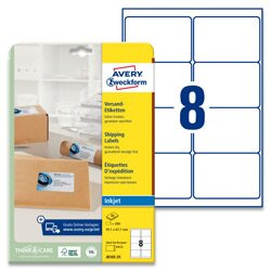 Avery Zweckform - adresní etikety - 99,1×67,7 mm, 200 etiket, inkjet