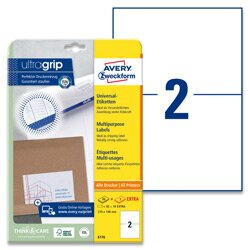 Avery Zweckform - univerzální etikety - 210,0 x 148,0 mm, 50 etiket