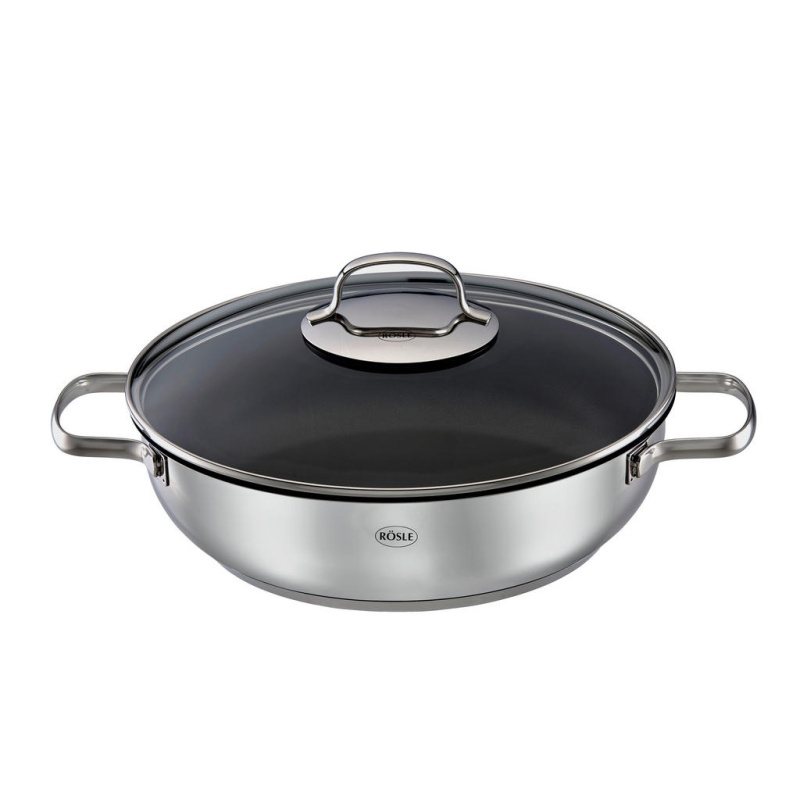 Rösle Nepřilnavá servírovací pánev s poklicí Elegance, Ø 28 / 4 l 13163