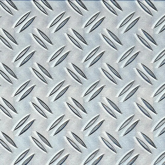 Žebrovaný plech Kantoflex / 600 x 1000 x 1,5–2 mm / hliník / stříbrná Varianta: ivi1