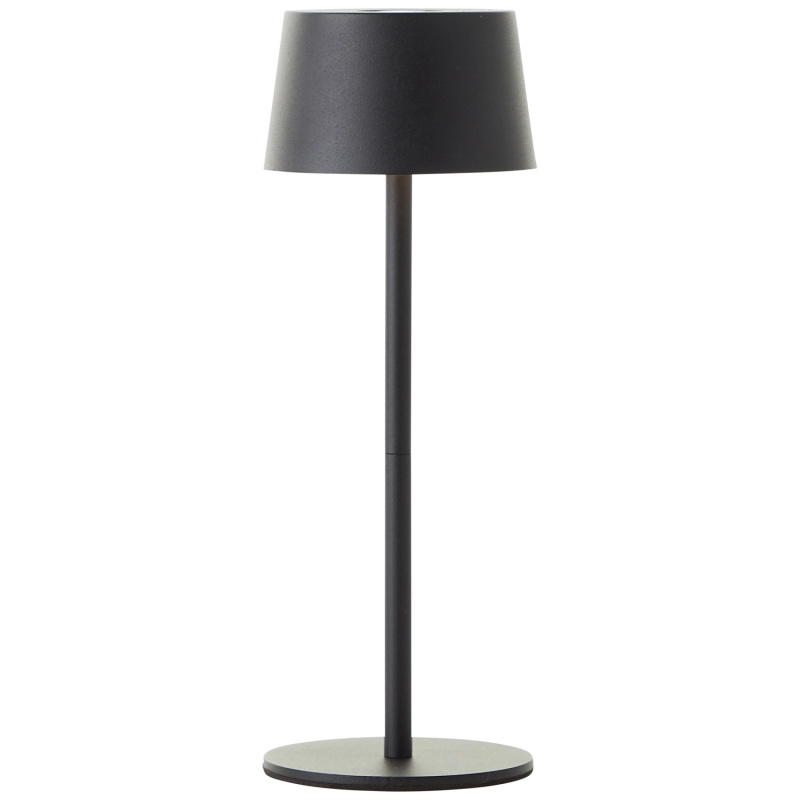 Brilliant Dobíjecí stolní lampa Jona 2 W, 170 lm, 3000 K, černá pr. 9 x 25 cm