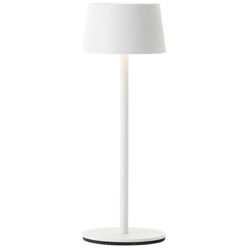 Brilliant Dobíjecí stolní lampa Jona 2 W, 170 lm, 3000 K, bílá pr. 9 x 25 cm
