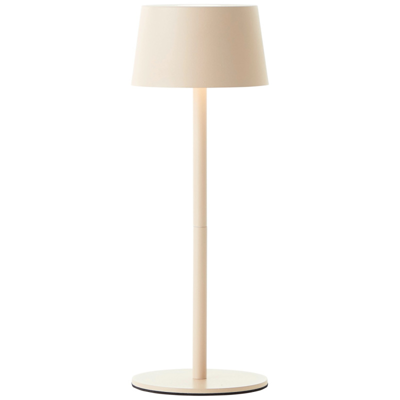 Brilliant Dobíjecí stolní lampa Jona 2 W, 170 lm, 3000 K, béžová pr. 9 x 25 cm