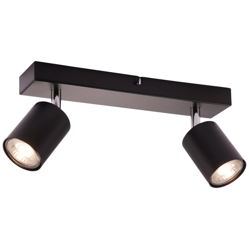 Brilliant LED bodové svítidlo Taio černé 2xGU10 4,8W 350lm 3000K 13 x 6 x 35,5cm