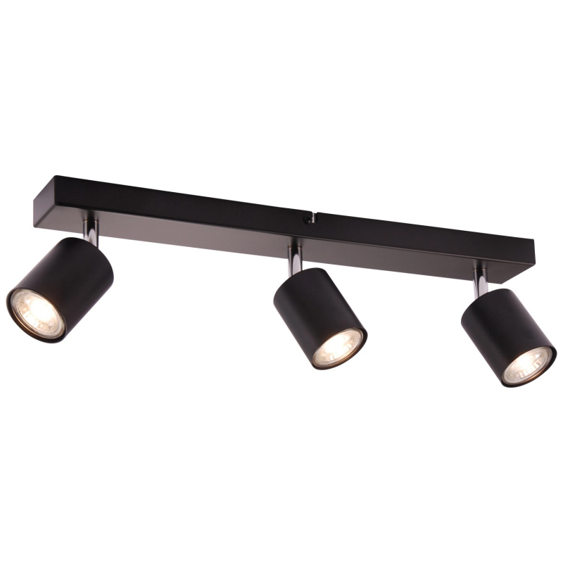 Brilliant LED bodové svítidlo Taio černé 3xGU10 4,8W 350lm 3000K 13 x 6 x 52,5cm