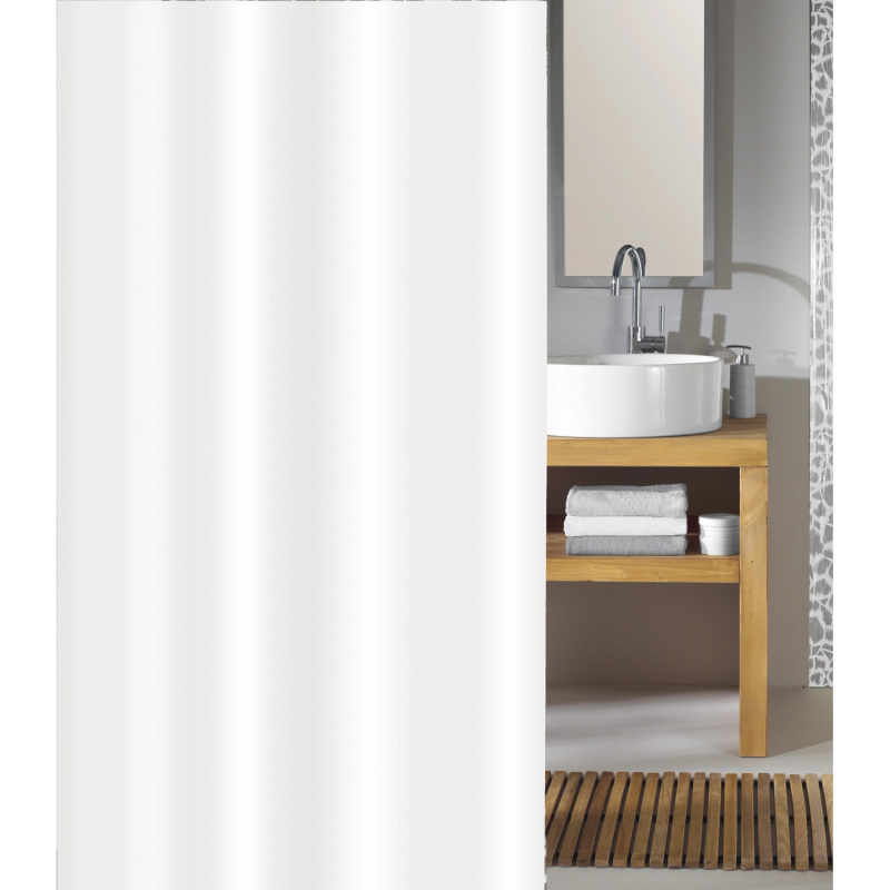 Kleine Wolke Sprchový závěs Phönix bílý 180 cm x 200 cm