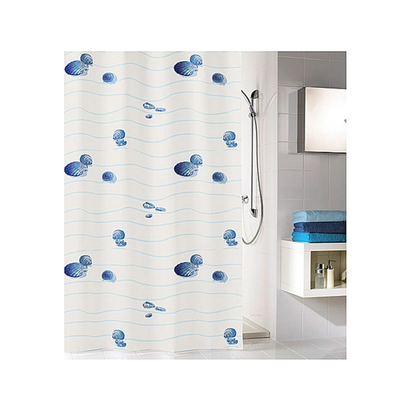 Kleine Wolke Sprchový závěs Miami modrý 180 x 200 cm