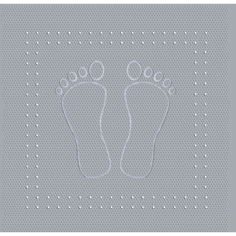 Kleine Wolke Foot protiskluzová podložka do vany šedá 55x55 cm 4 388 189 002