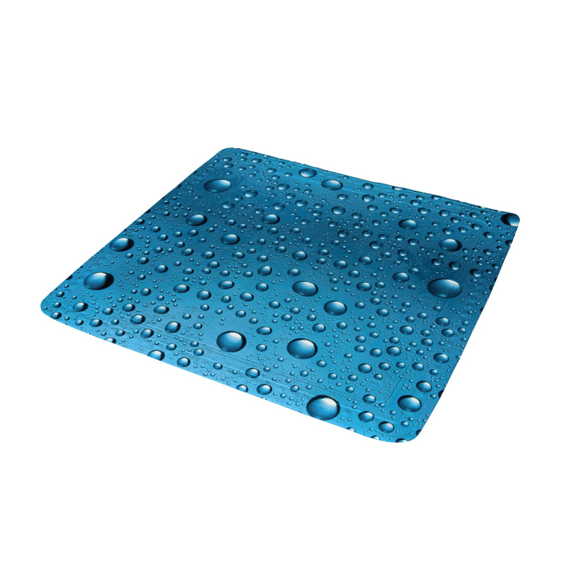 Kleine Wolke Podložka do sprchy Bubble modrá 55 cm x 55 cm