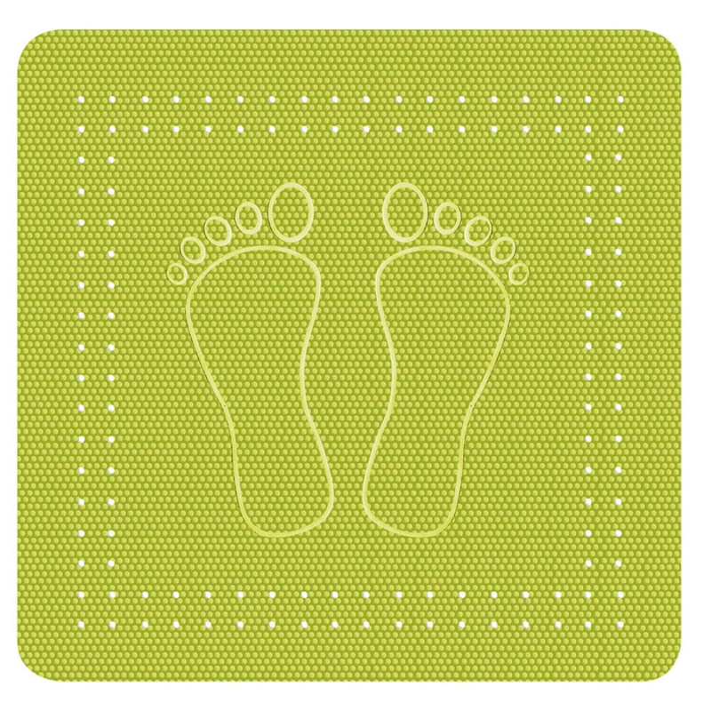 Kleine Wolke Foot protiskluzová podložka do vany močálově zelená 55x55 cm 4 388 615 002
