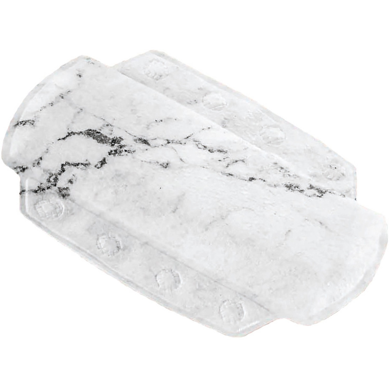 OBI Šíjový polštářek Marble bílá-antracitová 32 cm x 22 cm