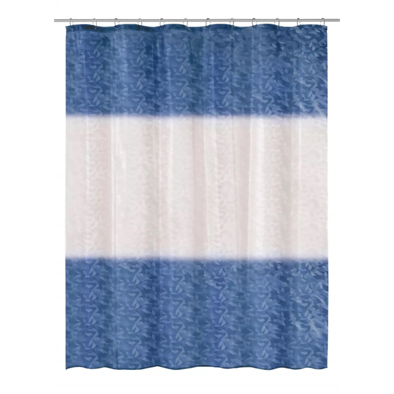 Kleine Wolke Sprchový závěs Ray tmavě modrý 180 x 200 cm
