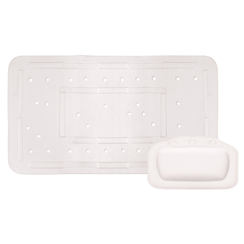 BWO Silva podložka do vany bílá 2dílná