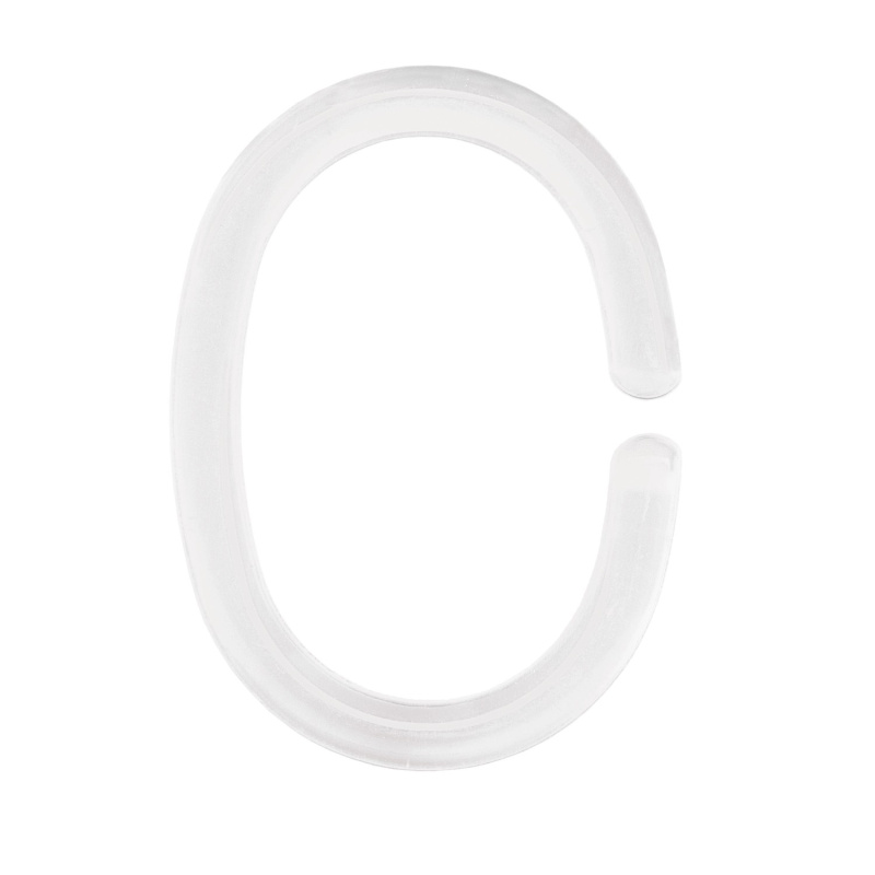 Kleine Wolke Kroužky pro sprchový závěs bílé, 12 ks