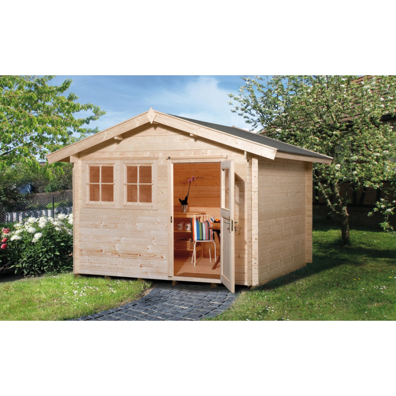 Weka Dřevěný zahradní domek 139 vel. 3, přírodní, 300 x 380 cm