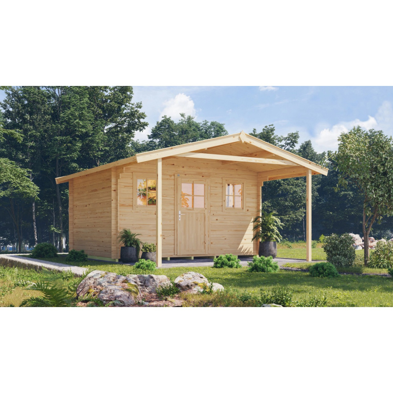 Weka Dřevěný zahradní domek 110 A vel. 1, přírodní, 460 x 510 cm