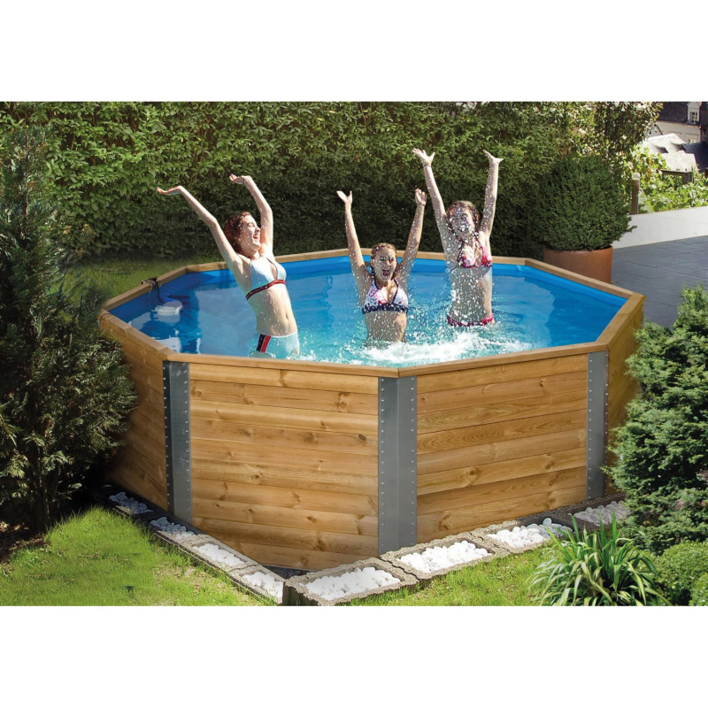 Weka Bazén z masivního dřeva 593 vč. žebříku, 310 x 310 x 116 cm
