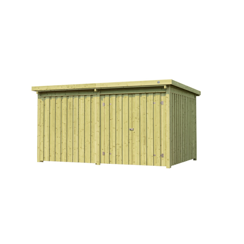 Weka Dřevěný úložný domek 607 var. 4, tlaková impregnace, 389 x 288 cm