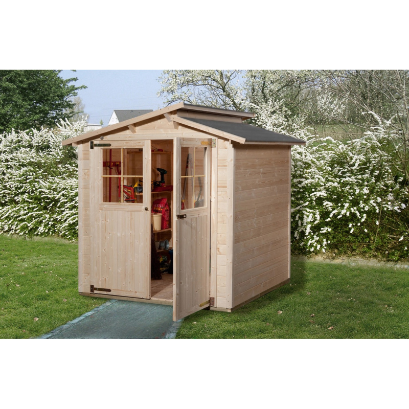 Weka Dřevěný zahradní domek 323 vel. 1, přírodní, 198 x 148 cm