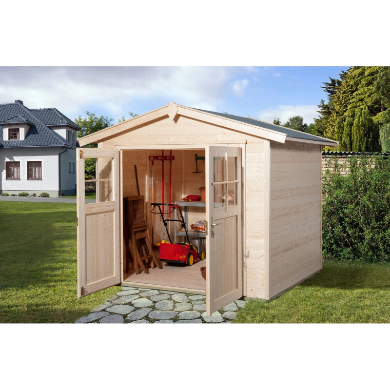 Weka Dřevěný zahradní domek 224 vel. 2, přírodní, 235 x 239 cm