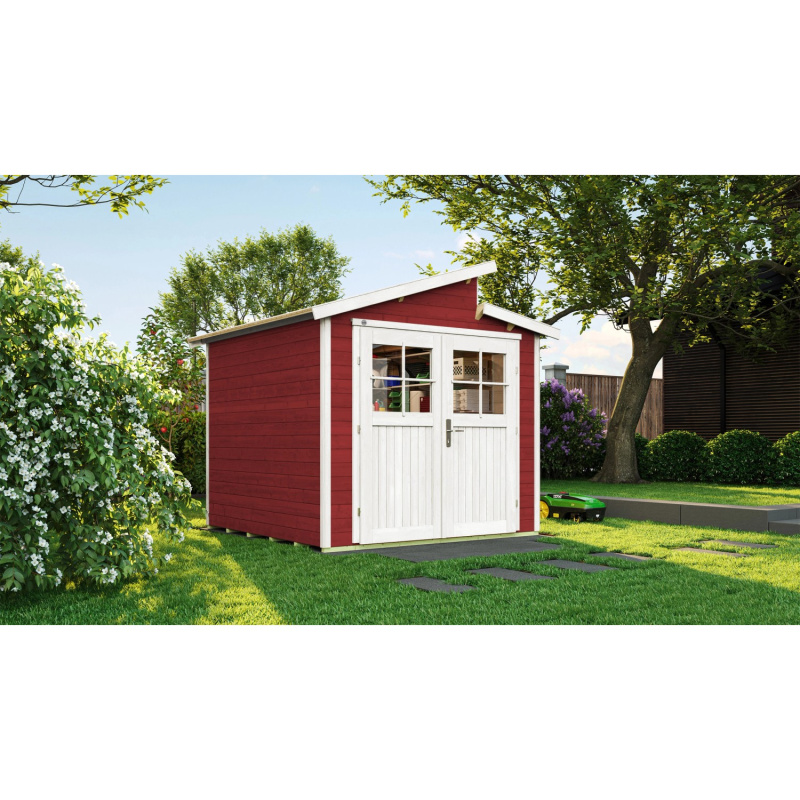 Weka Dřevěný zahradní domek 226 vel. 2, švédská červená, 5,6 m2
