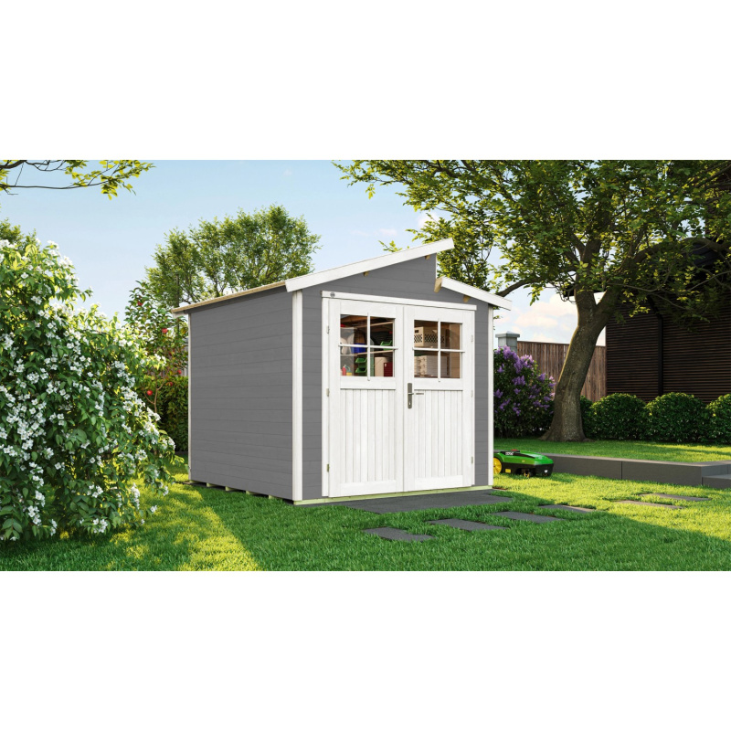 Weka Dřevěný zahradní domek 226 vel. 2, šedý, 5,6 m2