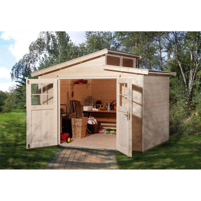 Weka Dřevěný zahradní domek 226 vel. 3, přírodní, 295 x 209 cm