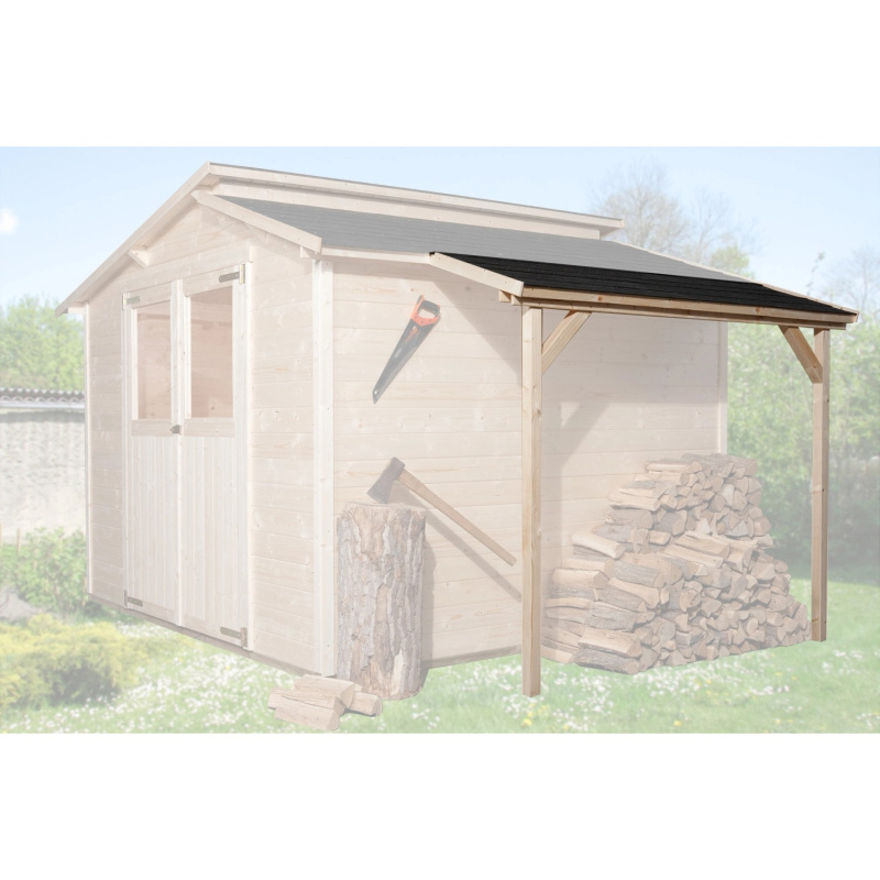 Weka Pultová střecha pro zahradní domky typ 4, přírodní, 80 x 200 cm