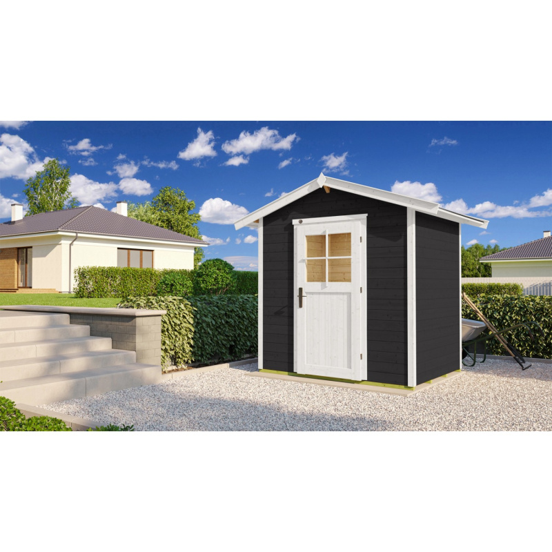 Weka Dřevěný zahradní domek 223 vel. 1, antracitová, 205 x 154 cm