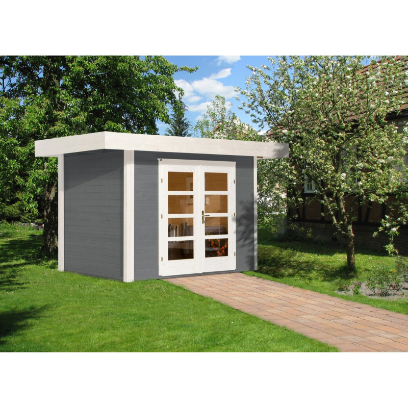 Weka Designový zahradní domek 126 vel. 1, šedá, 295 x 211 cm