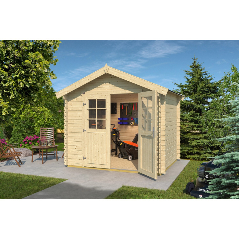 Weka Dřevěný zahradní domek 209 vel. 1.5, přírodní, 250 x 200 cm FSC